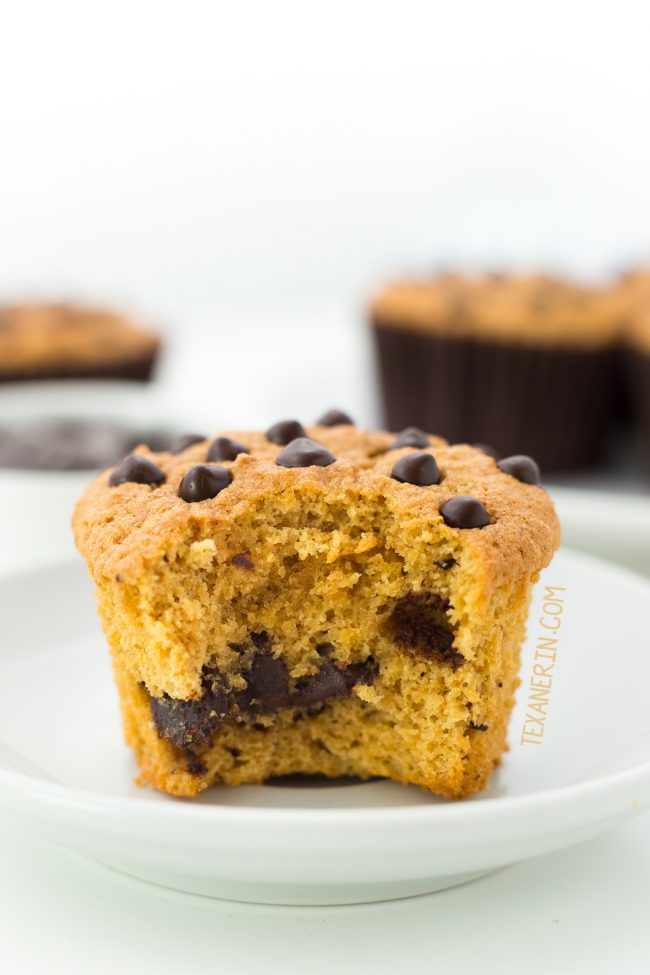 These Paleo Chocolate Chip Muffins have a great texture similar to angel food cake! With a how-to recipe video.
