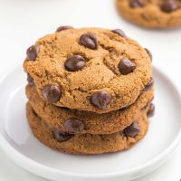 stack of coconut flour cookies