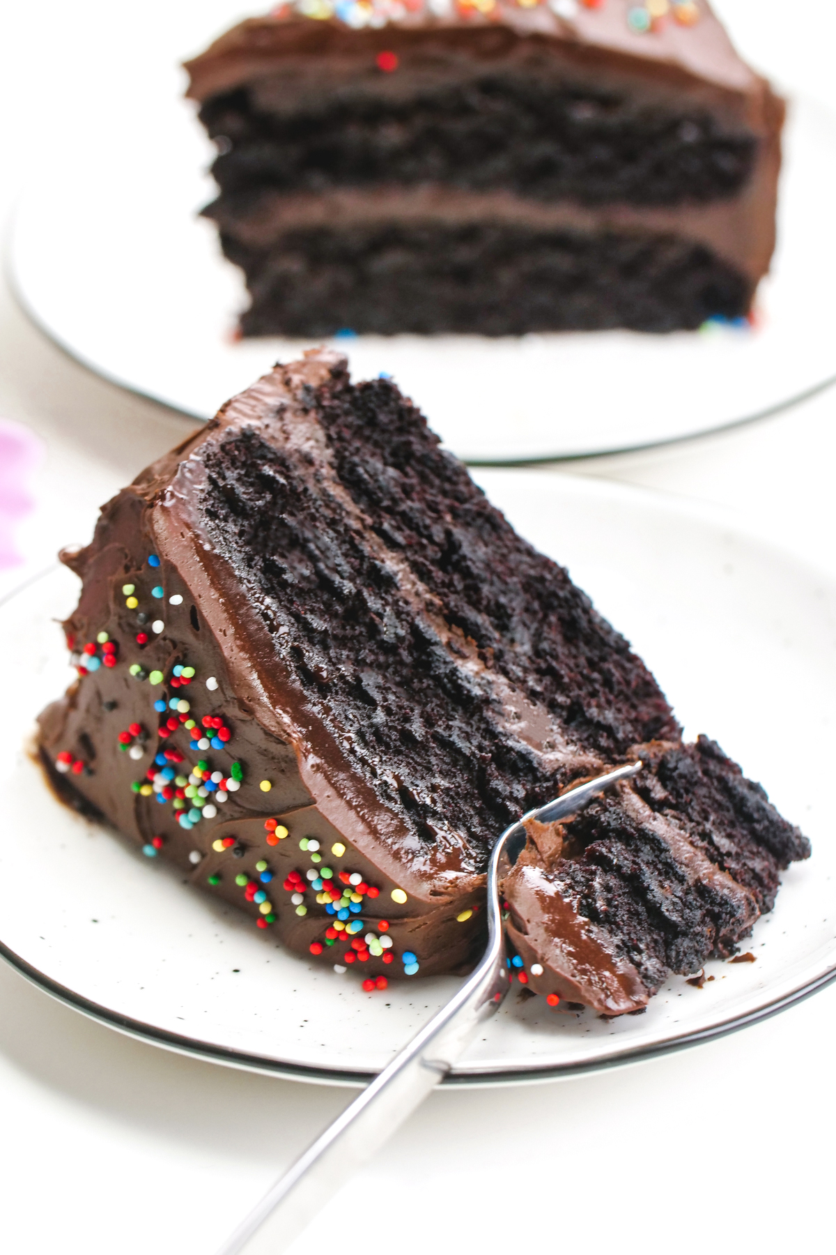 Ultimate Vegan Chocolate Cake - Vegan Chocolate Cake - Super Fudgy ...