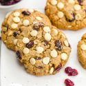 White Chocolate Cranberry Cookies (perfectly chewy!)