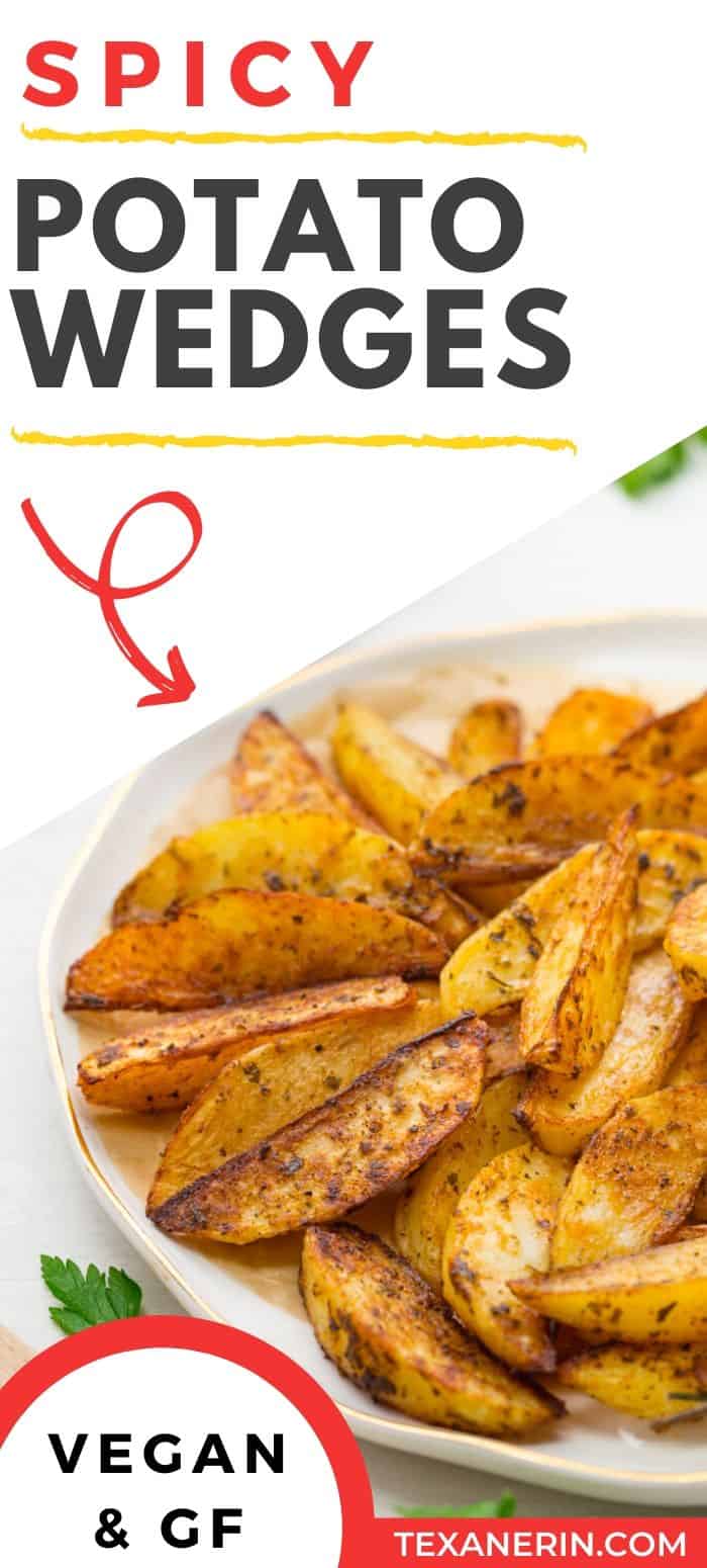 This potato wedge recipe is easy, spicy and a healthy alternative to French fries! They're perfect alongside almost anything and great for parties and barbeques. An easy potato recipe!