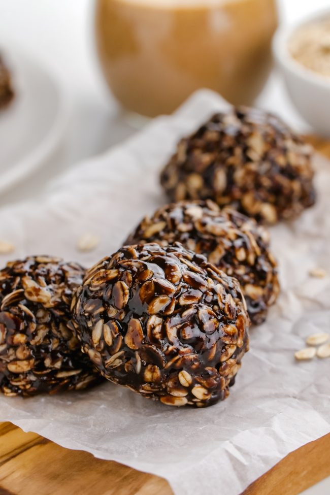 These no-bake chocolate oatmeal cookies are wonderfully chewy, easy to make and are vegan, gluten-free and can be made nut-free.