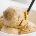 Healthy Peanut Butter Ice Cream (vegan, paleo option)
