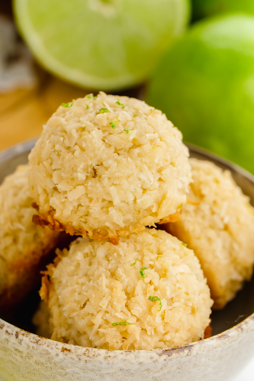 Coconut lime macaroons vegan paleo texanerin baking