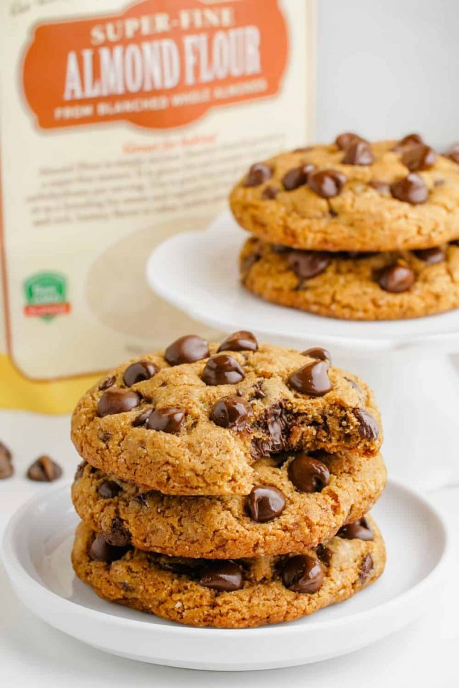 These amazing paleo chocolate chip cookies are thick, chewy and have the perfect texture. Many of the reviewers have called these the best cookies ever and said that nobody had a clue that they were paleo (or even gluten-free)! Vegan and keto options.