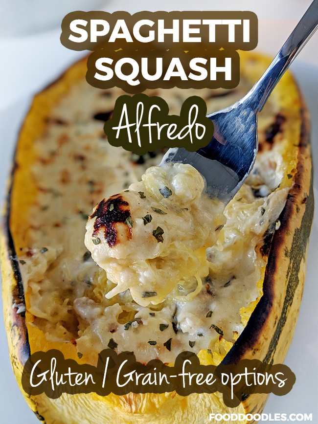 Spaghetti squash alfredo