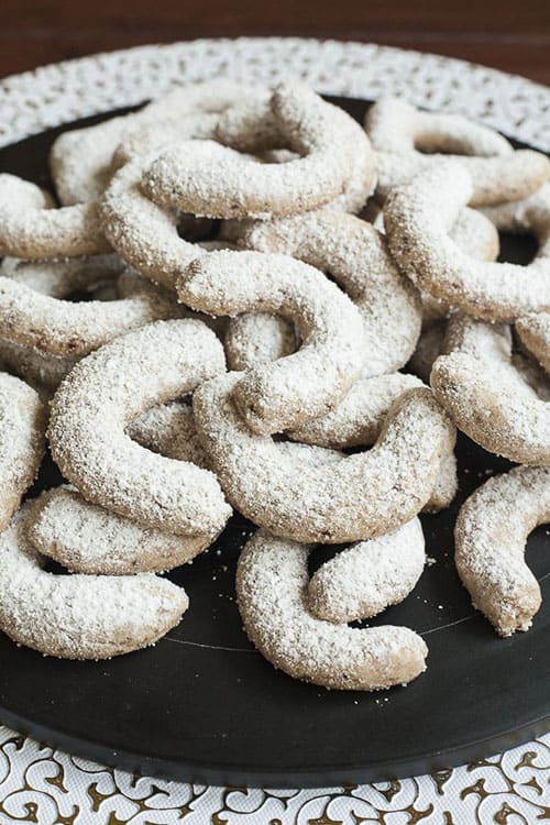 Walnut Crescent Cookies