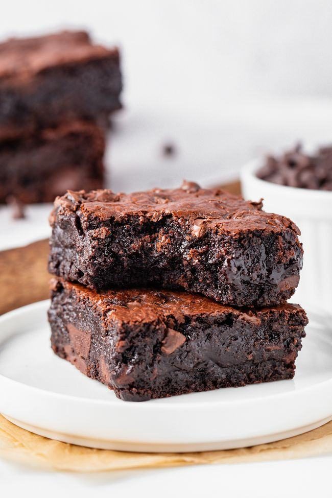 These almond flour brownies are just as delicious as traditional gooey brownies but are made entirely with almond flour and can easily be made paleo and dairy-free. Super easy to make!