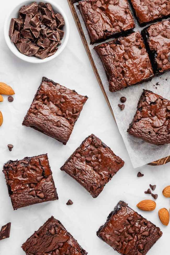 These almond flour brownies are just as delicious as traditional gooey brownies but are made entirely with almond flour and can easily be made paleo and dairy-free. Super easy to make!