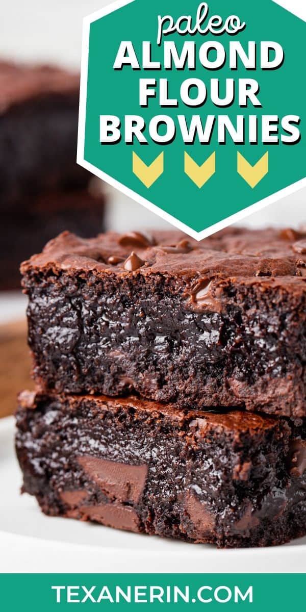 These almond flour brownies are just as delicious as traditional gooey brownies but are made entirely with almond flour and can easily be made paleo and dairy-free. Super easy to make!