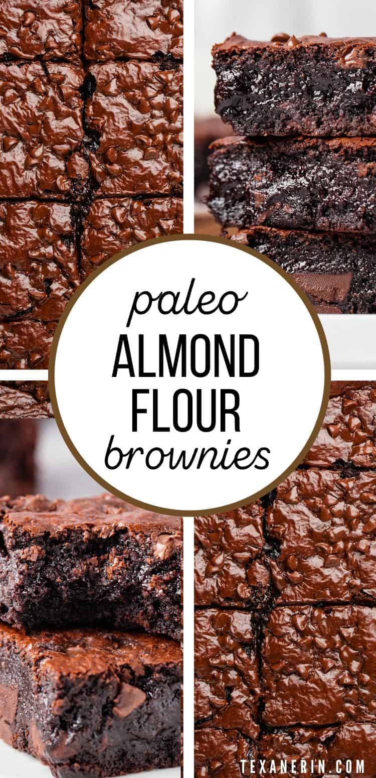 These almond flour brownies are just as delicious as traditional gooey brownies but are made entirely with almond flour and can easily be made paleo and dairy-free. Super easy to make!