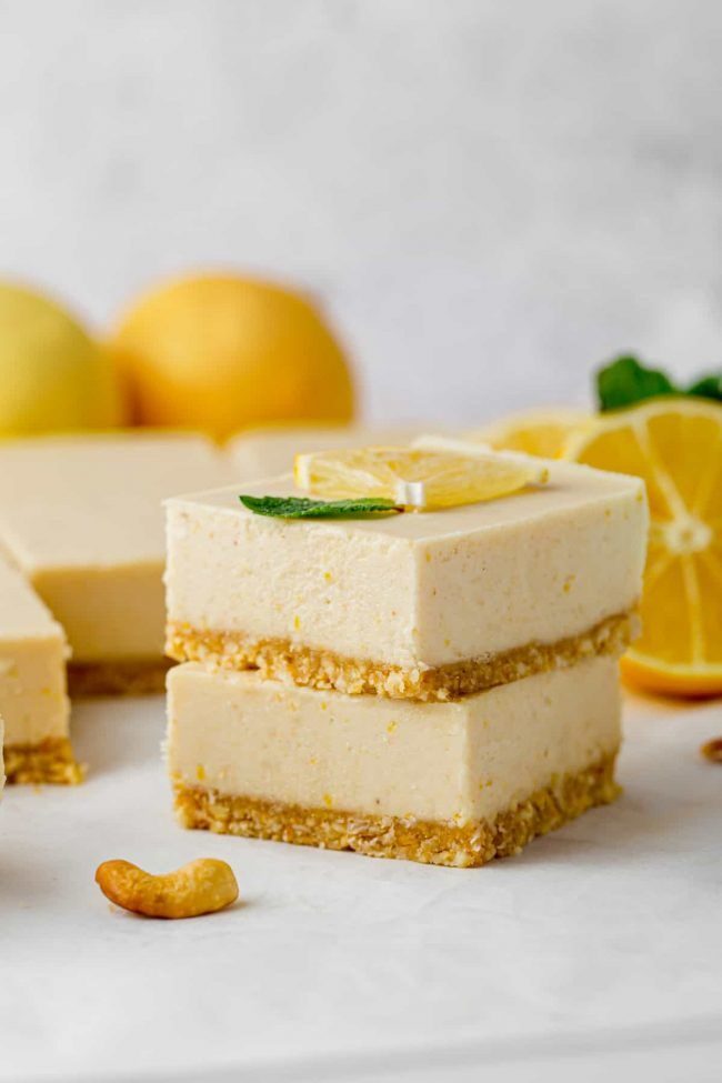 Paleo Desserts - Vegan Lemon Bars