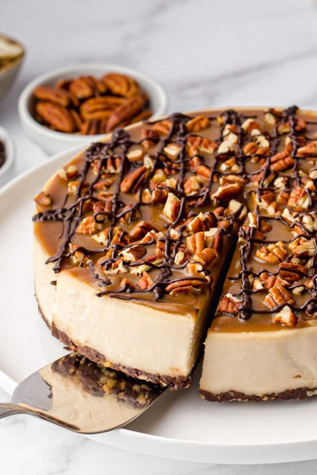 Paleo Desserts - Vegan Turtle Cheesecake