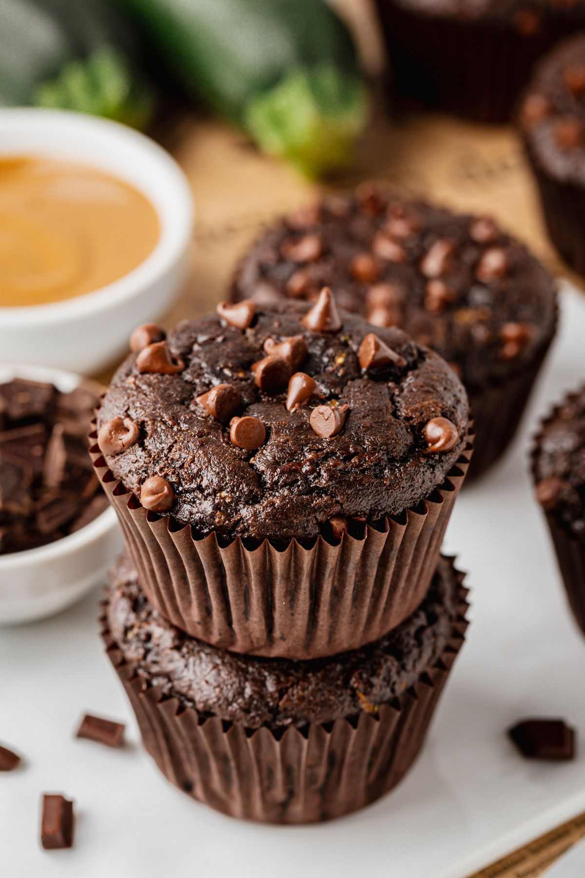 Gluten-free Chocolate Zucchini Muffins