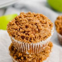 These gluten-free apple muffins are ultra moist, flavorful and have a delicious streusel topping! They also have a dairy-free option. The best apple muffins I've ever had!