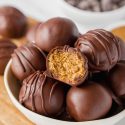 Paleo Peanut Butter Balls (sunflower seed butter balls!)