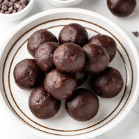 Cocoa Balls on plate