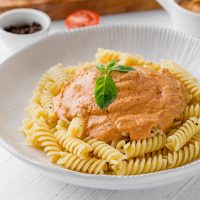 Vegan Tomato Cream Sauce with pasta