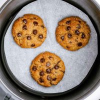 paleo air fryer cookies in basket