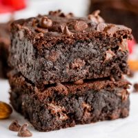 two paleo air fryer brownies