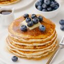 Eggless Pancakes (perfectly fluffy, no special ingredients!)