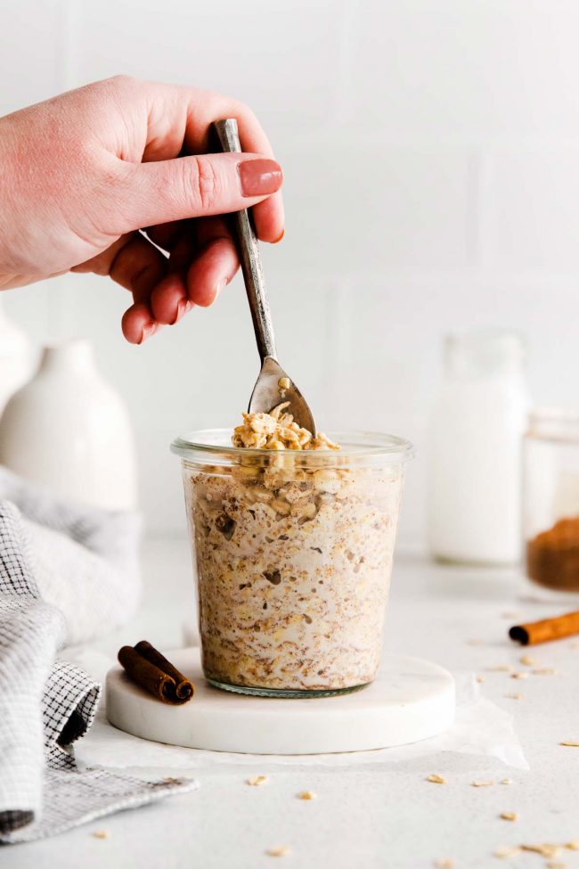 Basic Cinnamon Overnight Oats - My Dominican Kitchen