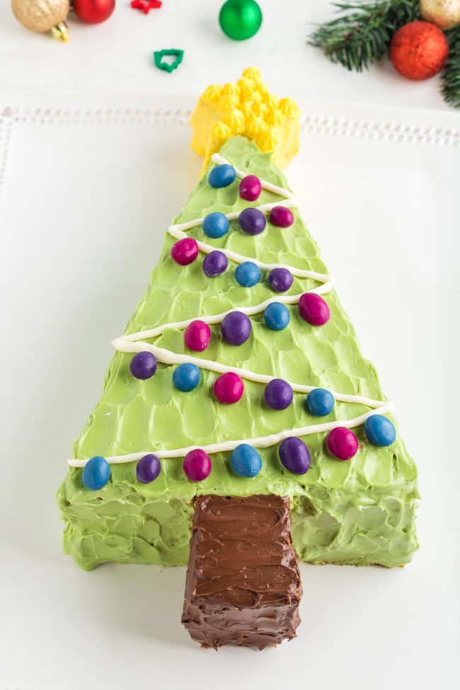 Easy Christmas Tree Cake - Southern Cravings