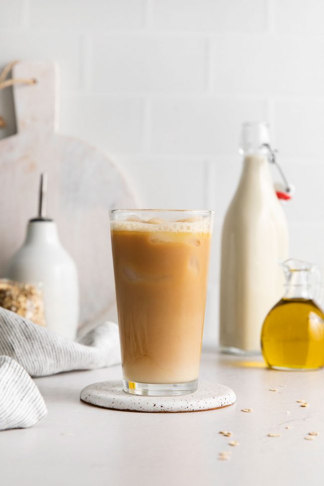 Iced Toasted Vanilla Oatmilk Shaken Espresso {Starbucks Copycat}