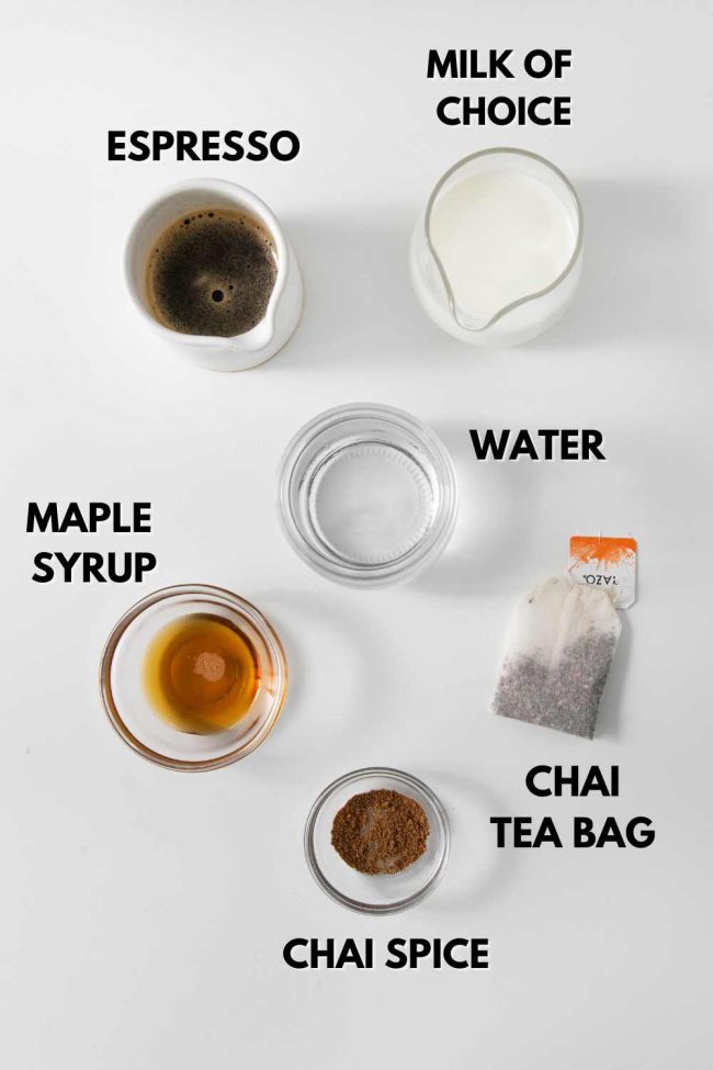 Dirty Chai Latte - Baking Mischief