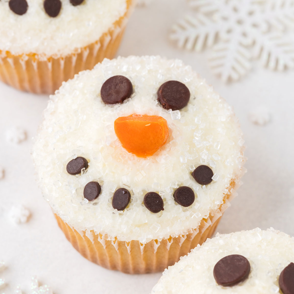 Snowman Cupcakes - Texanerin Baking
