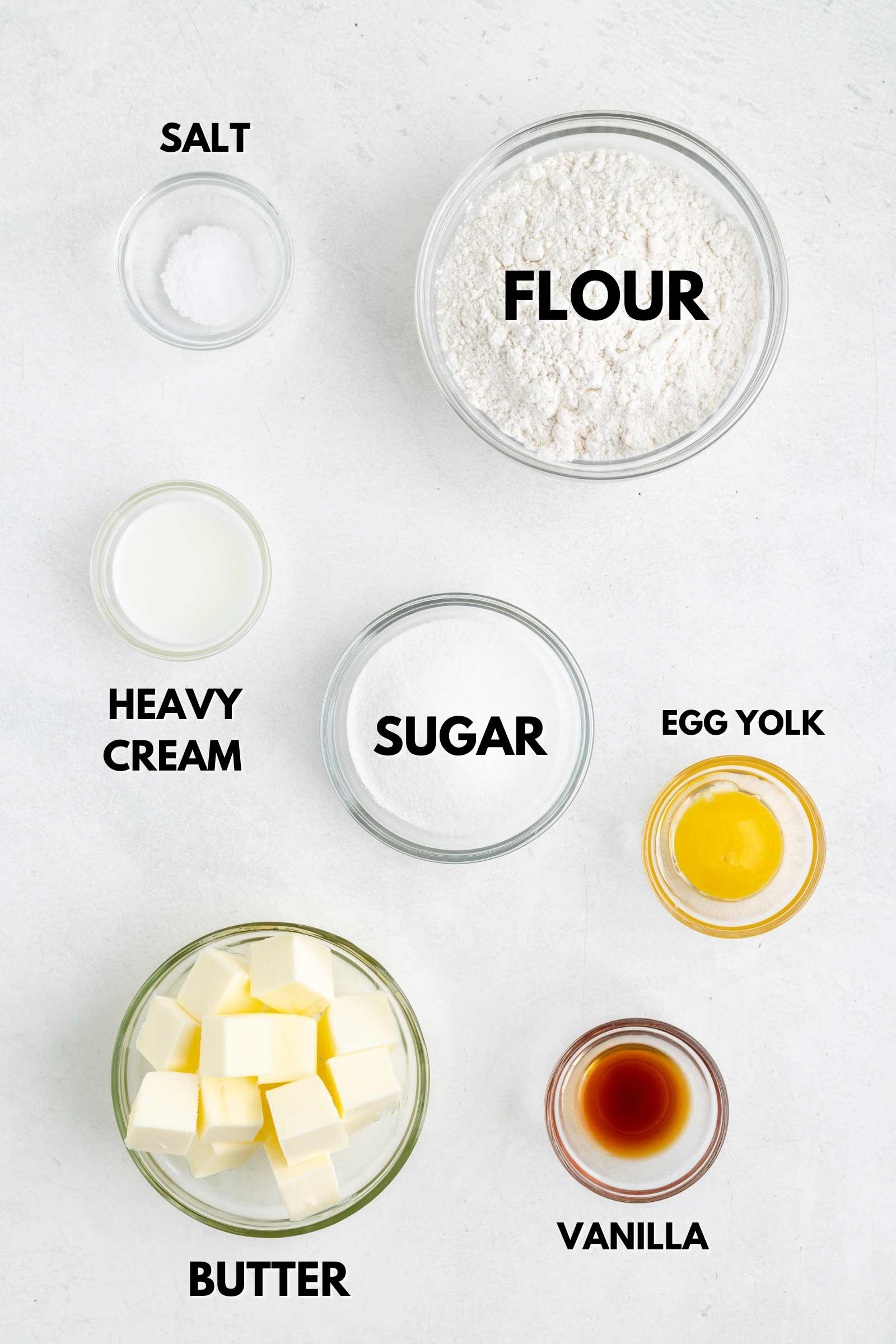 ingredients needed to make crust for lemon tartlets