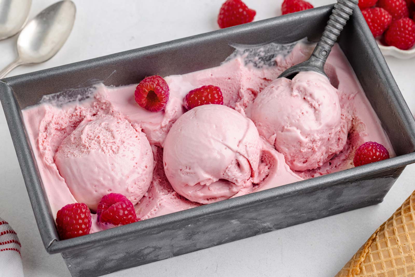 Ice Cream Texture Raspberry Raspberry Ice Cream - Texanerin Baking