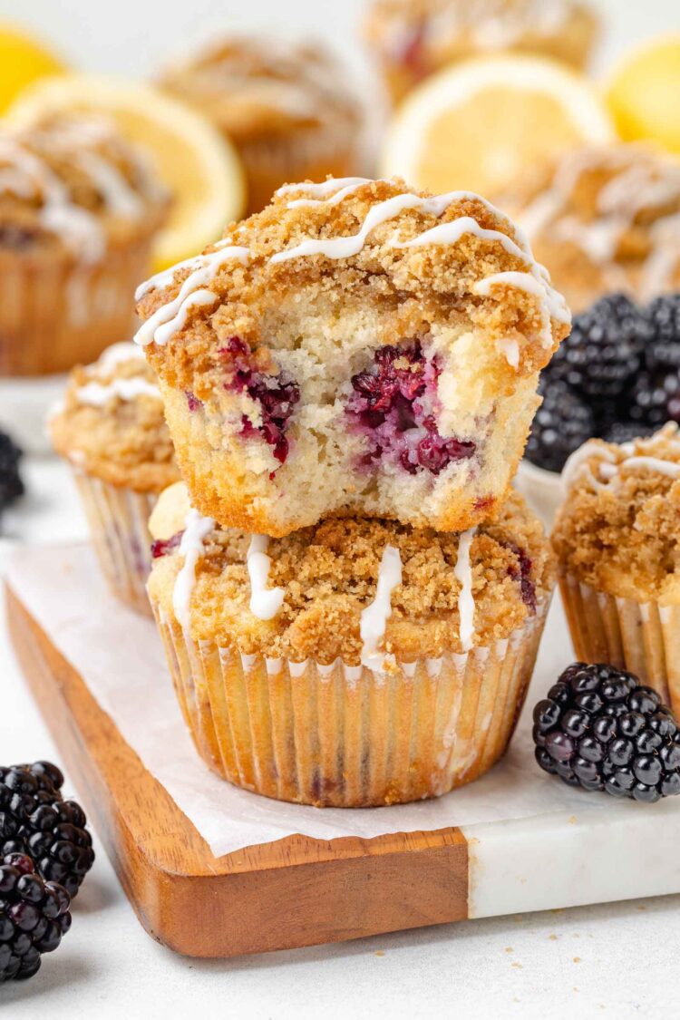 Lemon Blackberry Muffins
